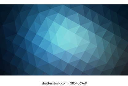 Blue polygonal illustration, which consist of triangles. Geometric background in Origami style with gradient. Triangular design for your business.