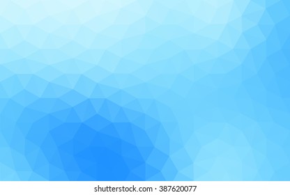 Blue polygonal illustration, which consist of triangles. Geometric background in Origami style with gradient. Triangular design for your business.