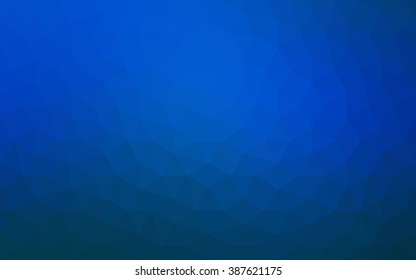 Blue polygonal illustration, which consist of triangles. Geometric background in Origami style with gradient. Triangular design for your business.