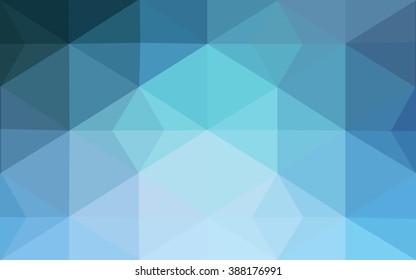 Blue polygonal illustration, which consist of triangles. Geometric background in Origami style with gradient. Triangular design for your business.