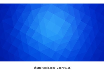 Blue polygonal illustration, which consist of triangles. Geometric background in Origami style with gradient. Triangular design for your business.