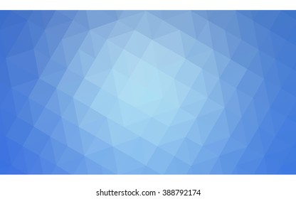 Blue polygonal illustration, which consist of triangles. Geometric background in Origami style with gradient. Triangular design for your business.