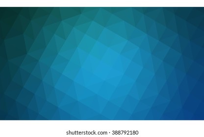 Blue polygonal illustration, which consist of triangles. Geometric background in Origami style with gradient. Triangular design for your business.