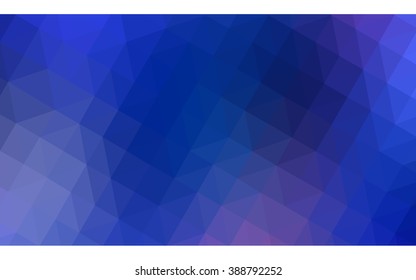 Blue polygonal illustration, which consist of triangles. Geometric background in Origami style with gradient. Triangular design for your business.