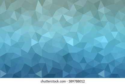 Blue polygonal illustration, which consist of triangles. Geometric background in Origami style with gradient. Triangular design for your business.