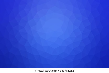 Blue polygonal illustration, which consist of triangles. Geometric background in Origami style with gradient. Triangular design for your business.