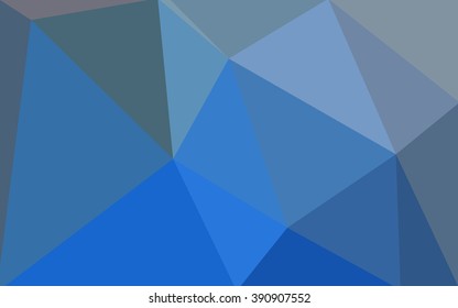 Blue polygonal illustration, which consist of triangles. Geometric background in Origami style with gradient. Triangular design for your business.