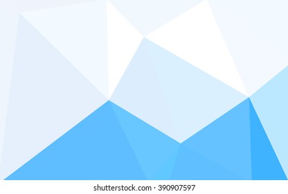Blue polygonal illustration, which consist of triangles. Geometric background in Origami style with gradient. Triangular design for your business.