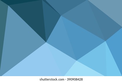 Blue polygonal illustration, which consist of triangles. Geometric background in Origami style with gradient. Triangular design for your business.