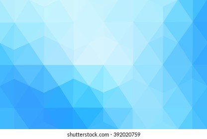 Blue polygonal illustration, which consist of triangles. Geometric background in Origami style with gradient. Triangular design for your business.