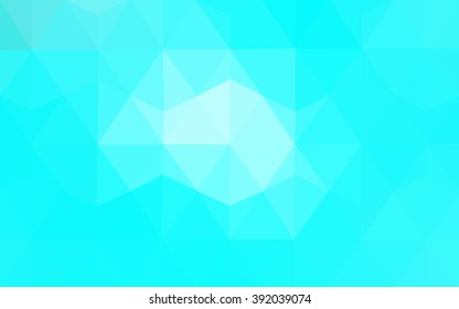 Blue polygonal illustration, which consist of triangles. Geometric background in Origami style with gradient. Triangular design for your business.