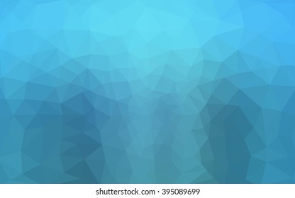 Blue polygonal illustration, which consist of triangles. Geometric background in Origami style with gradient. Triangular design for your business.
