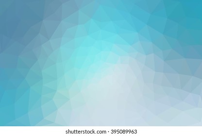 Blue polygonal illustration, which consist of triangles. Geometric background in Origami style with gradient. Triangular design for your business.