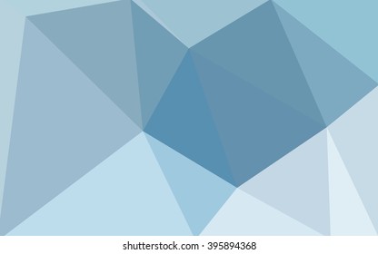 Blue polygonal illustration, which consist of triangles. Geometric background in Origami style with gradient. Triangular design for your business.