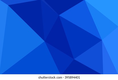 Blue polygonal illustration, which consist of triangles. Geometric background in Origami style with gradient. Triangular design for your business.