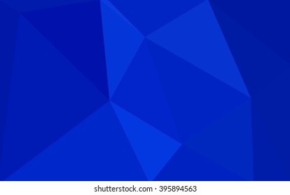 Blue polygonal illustration, which consist of triangles. Geometric background in Origami style with gradient. Triangular design for your business.