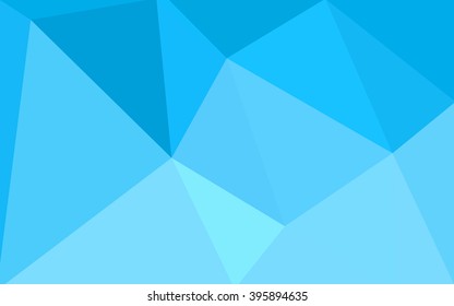 Blue polygonal illustration, which consist of triangles. Geometric background in Origami style with gradient. Triangular design for your business.