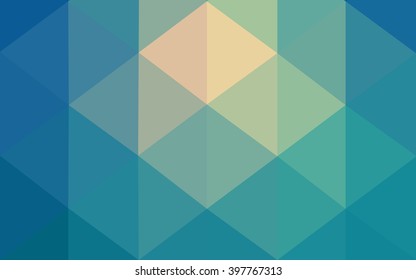 Blue polygonal illustration, which consist of triangles. Geometric background in Origami style with gradient. Triangular design for your business.