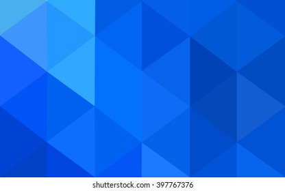 Blue polygonal illustration, which consist of triangles. Geometric background in Origami style with gradient. Triangular design for your business.