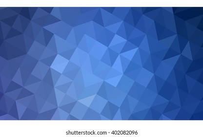 Blue polygonal illustration, which consist of triangles. Geometric background in Origami style with gradient. Triangular design for your business.