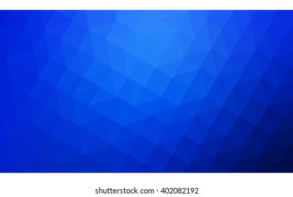 Blue polygonal illustration, which consist of triangles. Geometric background in Origami style with gradient. Triangular design for your business.