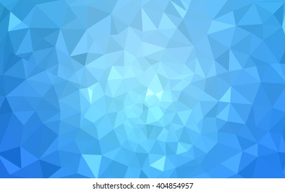 Blue polygonal illustration, which consist of triangles. Geometric background in Origami style with gradient. Triangular design for your business.