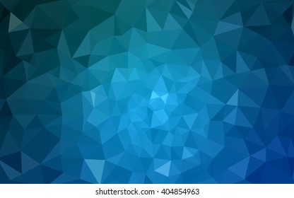 Blue polygonal illustration, which consist of triangles. Geometric background in Origami style with gradient. Triangular design for your business.