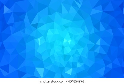 Blue polygonal illustration, which consist of triangles. Geometric background in Origami style with gradient. Triangular design for your business.