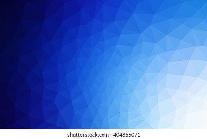 Blue polygonal illustration, which consist of triangles. Geometric background in Origami style with gradient. Triangular design for your business.