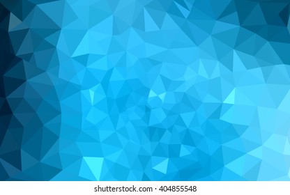 Blue polygonal illustration, which consist of triangles. Geometric background in Origami style with gradient. Triangular design for your business.