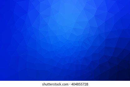 Blue polygonal illustration, which consist of triangles. Geometric background in Origami style with gradient. Triangular design for your business.
