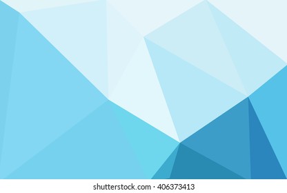 Blue polygonal illustration, which consist of triangles. Geometric background in Origami style with gradient. Triangular design for your business.