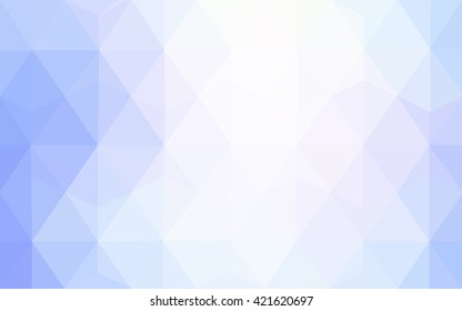 Blue polygonal illustration, which consist of triangles. Geometric background in Origami style with gradient. Triangular design for your business.
