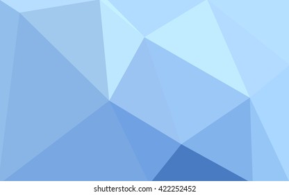 Blue polygonal illustration, which consist of triangles. Geometric background in Origami style with gradient. Triangular design for your business.