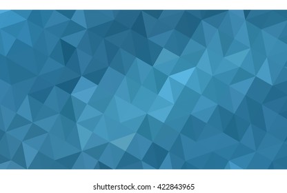 Blue polygonal illustration, which consist of triangles. Geometric background in Origami style with gradient. Triangular design for your business.