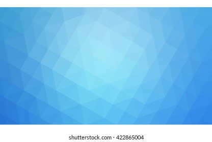 Blue polygonal illustration, which consist of triangles. Geometric background in Origami style with gradient. Triangular design for your business.