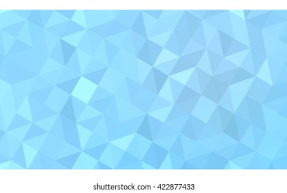 Blue polygonal illustration, which consist of triangles. Geometric background in Origami style with gradient. Triangular design for your business.