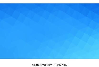 Blue polygonal illustration, which consist of triangles. Geometric background in Origami style with gradient. Triangular design for your business.