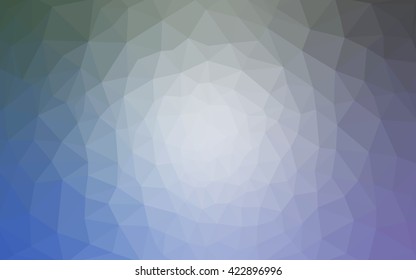 Blue polygonal illustration, which consist of triangles. Geometric background in Origami style with gradient. Triangular design for your business.
