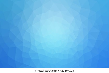 Blue polygonal illustration, which consist of triangles. Geometric background in Origami style with gradient. Triangular design for your business.