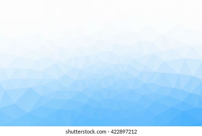 Blue polygonal illustration, which consist of triangles. Geometric background in Origami style with gradient. Triangular design for your business.