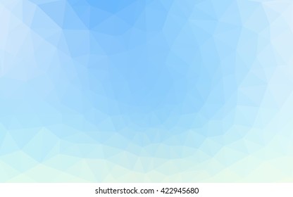 Blue polygonal illustration, which consist of triangles. Geometric background in Origami style with gradient. Triangular design for your business.