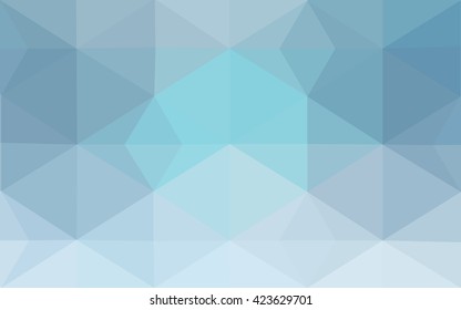 Blue polygonal illustration, which consist of triangles. Geometric background in Origami style with gradient. Triangular design for your business.
