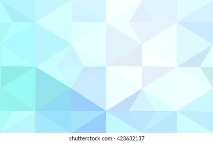 Blue polygonal illustration, which consist of triangles. Geometric background in Origami style with gradient. Triangular design for your business.