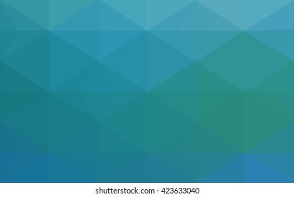 Blue polygonal illustration, which consist of triangles. Geometric background in Origami style with gradient. Triangular design for your business.
