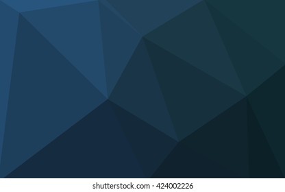 Blue polygonal illustration, which consist of triangles. Geometric background in Origami style with gradient. Triangular design for your business.