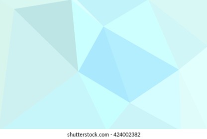 Blue polygonal illustration, which consist of triangles. Geometric background in Origami style with gradient. Triangular design for your business.