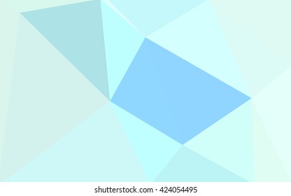 Blue polygonal illustration, which consist of triangles. Geometric background in Origami style with gradient. Triangular design for your business.