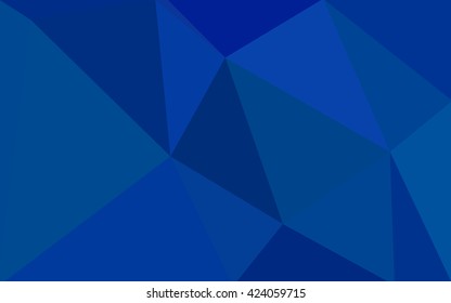 Blue polygonal illustration, which consist of triangles. Geometric background in Origami style with gradient. Triangular design for your business.