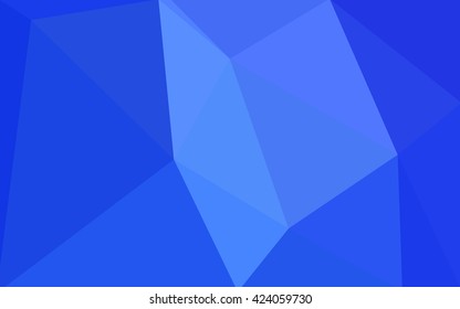 Blue polygonal illustration, which consist of triangles. Geometric background in Origami style with gradient. Triangular design for your business.